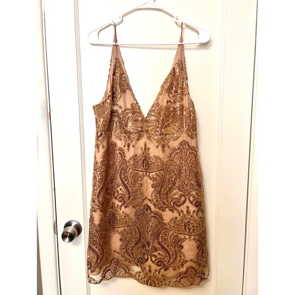 Free People Night Shimmers Mini Dress - Picture 2 of 6